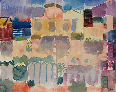 Garden in St Germain, The European Quarter near Tunis Paul Klee